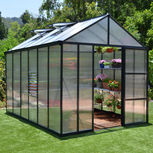 Palram 2,4 m x 3,6 m Gewächshaus Glory Wayfair.de